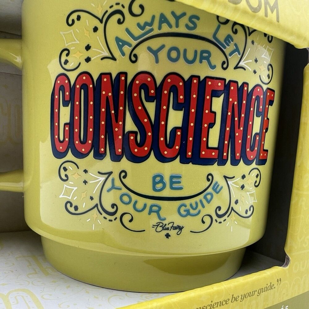 Disney Wisdom Coffee Mug Pinocchio Jiminy Cricket 7/12 July Limited Release